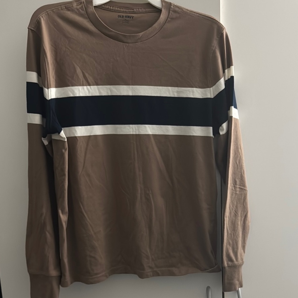 Old Navy Men's Brown Long Sleeve Shirt